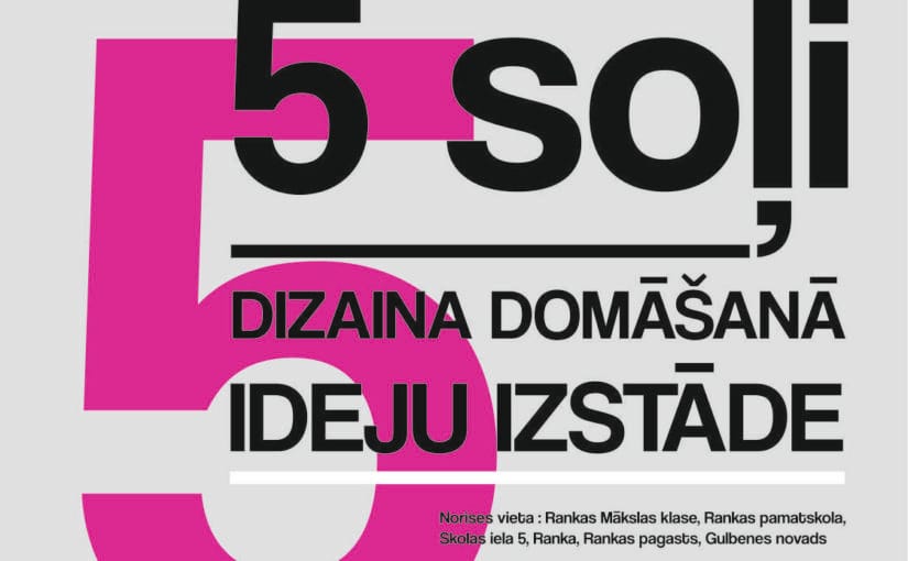 Noslēdzas projekta “Dizaina vasaras skola jeb pieci soļi dizaina domāšanā” īstenošana